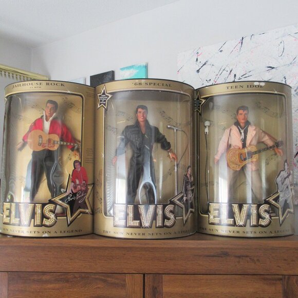 3 - 12" Elvis Presley, Collectable dolls, Vintage, 1993, TCB - Picture 2 of 16